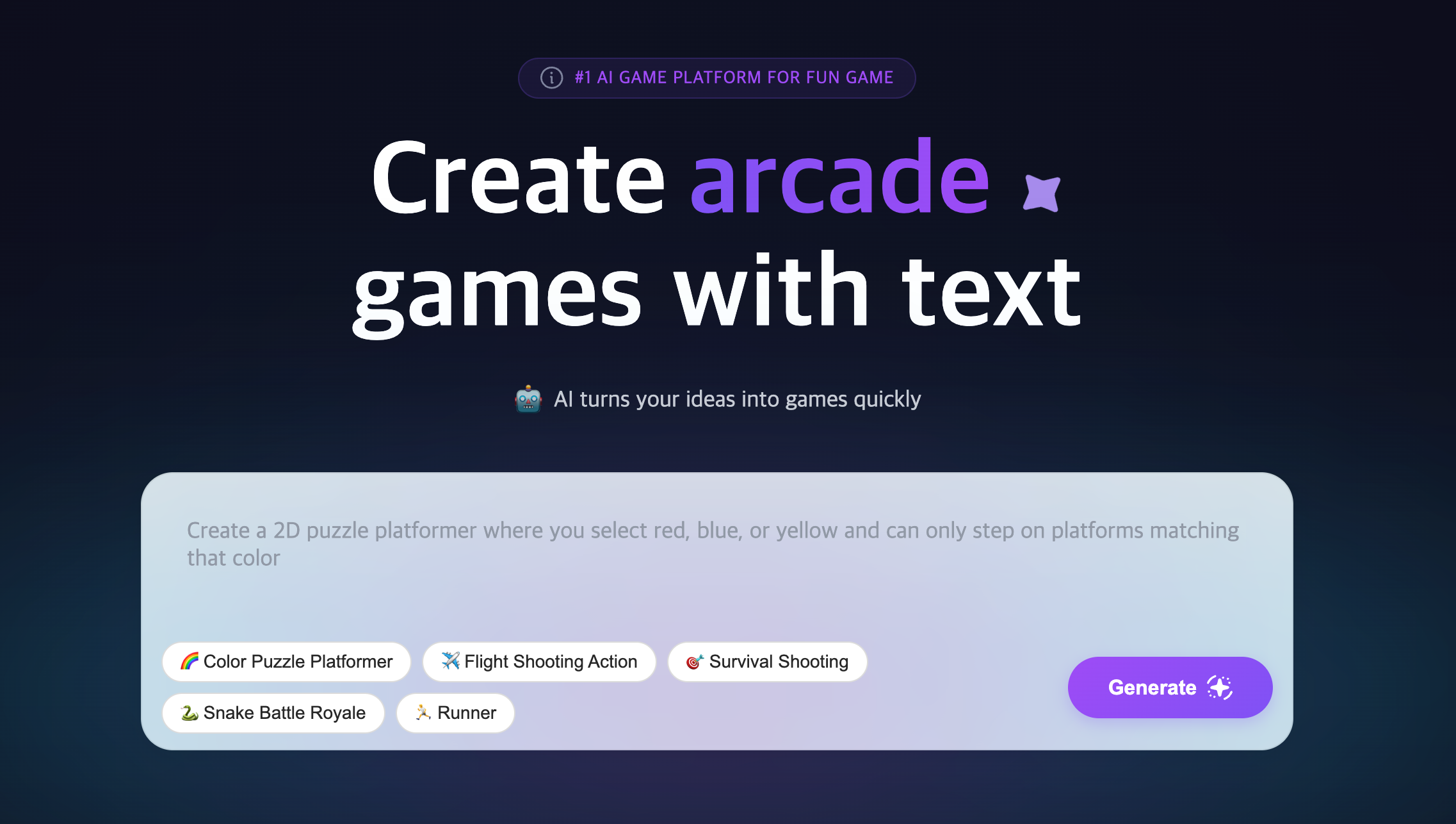 Quick start guide — FastGame.ai Documentation